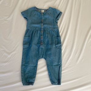 18 month blue denim jumpsuit